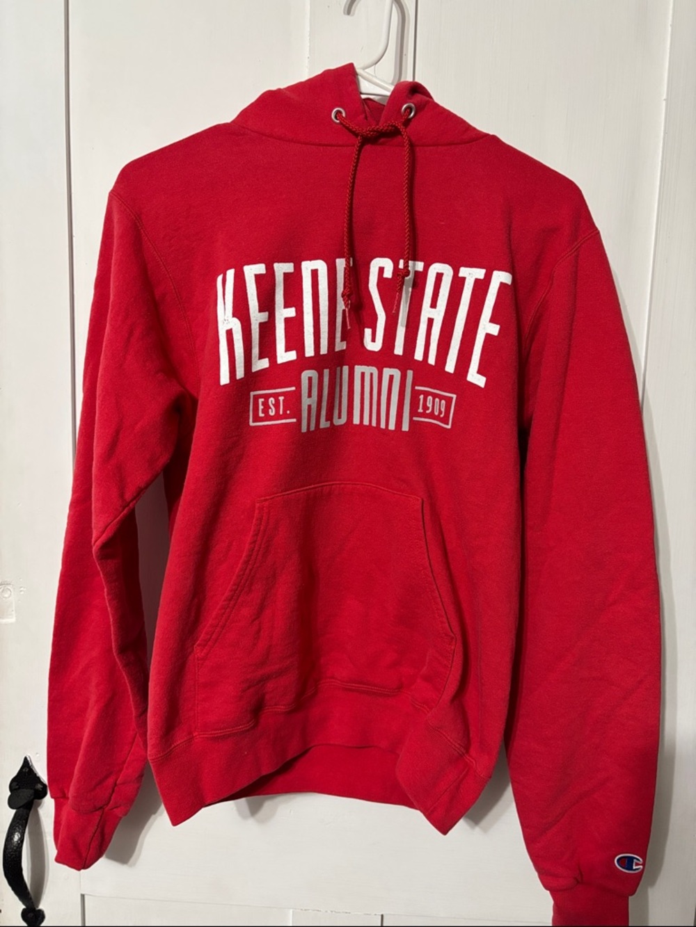 Champion Red Keene State Alumni Hoodie